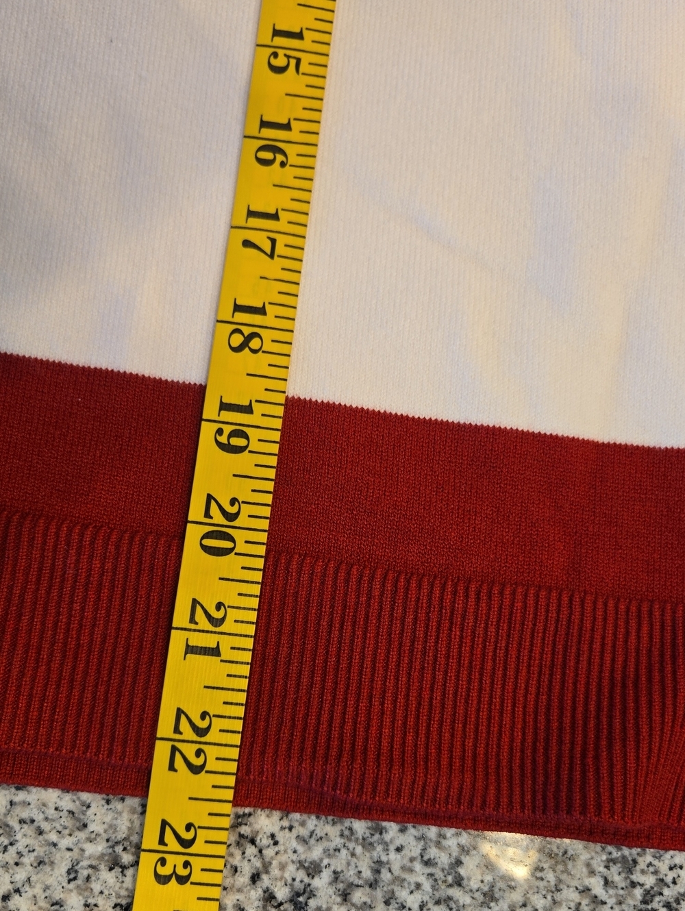 Mango Red & White Striped Polo Collar Relaxed Fit Sweater Size S - Picture 7 of 13